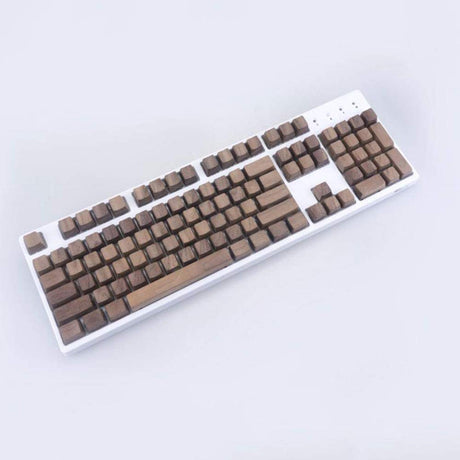 HFSECURITY GH60 Full Set Solid Wood Keycaps Customized Handmade Keycaps for Cherry Mx Switch Mechanical Gaming Keyboard Use Wood Keycaps HFSECURITY