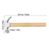 5 Packs 16 OZ Claw Hammer with Wood Handle, Perfect Gift for Your Husband, Dad, or Friends! Ideal for Woodworking, Repairing, and Nailing. by GENHAKON