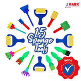 J MARK Complete Toddler Painting Set – Includes Washable Toddler Paint, Art Smock, Toddler Painting Paper, Brushes, Brushes, Toddler Art Set Painting J MARK