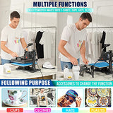 AKEYDIY 5 in 1 Heat Press Machine for t Shirts Professional Swing Away Heat Press Digital Combo 12" x 15" 360-degree Rotation Heat Press Machines AKEYDIY
