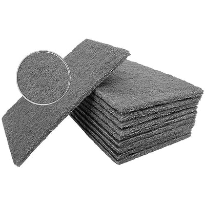TJR® Scuff Pads 10-Pack – Non-Woven Fleece Buffing Pads for Automotive, Autobody – Multipurpose 6 x 9 Inch Scouring Pad – Tear Resistant Wet and Dry