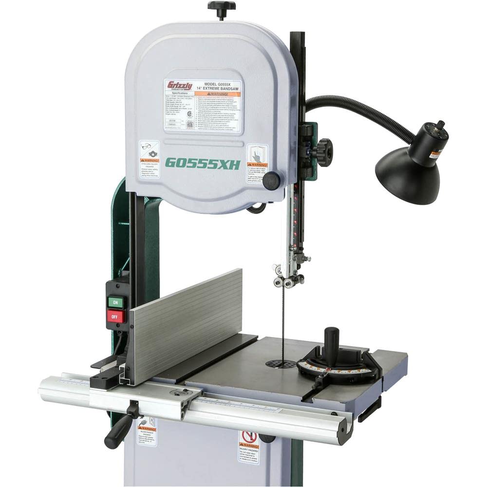 Grizzly Industrial G0555XH - 14" 1-3/4 HP Extreme Series Resaw Bandsaw Grizzly Industrial