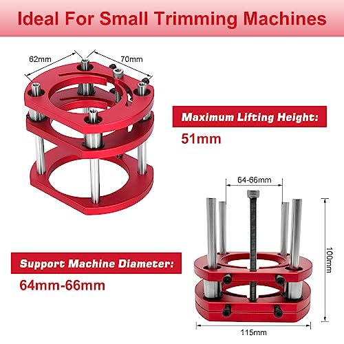 Router Table Lift Base, Router Lift Base Aluminum Alloy Stainless Steel 4 Jaw Clamping Router Table Lifting System Base Yosoo Health Gear