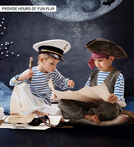 Puzzled 3D Puzzle Sailboat Wood Craft Construction Model Kit, Fun Unique & Educational DIY Wooden Toy Assemble Model Unfinished Crafting Hobby Boat Puzzled