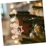 Unomor 16pcs Christmas Ornaments Predrilled Unfinished Wood Cutout Christmas Wood Ornament Unfinished Wood Cutouts Christmas Tree Decorations Wooden Unomor