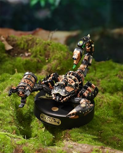 ROKR 3D Metal Model Kits Puzzle for Adults Kids, Steampunk Electric Mechanical Toy, Assembly DIY Gift Plastic Craft Hobby for Men, Women (Emperor ROKR