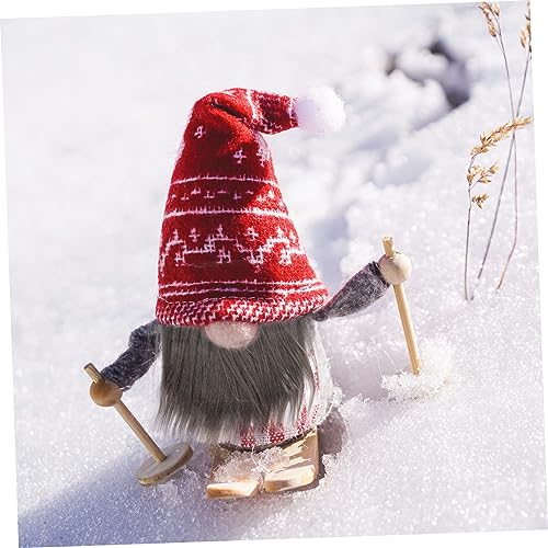 TEHAUX 5 Sets Beard Set Small Unfinished Wooden Balls Dwarf Beard Costume Nativity Ornaments Handmade Gnome Beard Gnome Beard Material Gnome Making TEHAUX