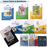 J MARK Premium Large Painting Kit – All in Deluxe Acrylic, Watercolor and Oil Painting Set J MARK
