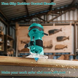 Dobetter Wood Router Tool, Compact Trim Router with 6 Wood Router Bits, 1/4" Collets and 8mm/12.7mm Adapter -PATR550 Dobetter