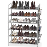 Simple Houseware 6-Tier Shoe Rack Storage Organizer w/Side Hanging Bag, Grey Simple Houseware
