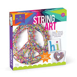Craft-tastic – String Art – Craft Kit Makes 3 Large Canvases – Peace Sign Edition, Model Number: CTE40 Craft-tastic