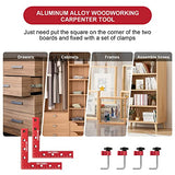 Tpaitlss Aluminum Alloy 90 degree Positioning Square 5.5" Right Angle Clamp 140x140mm L Ruler Woodworking Carpenter Tools tpaitlss
