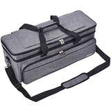 NICOGENA Double Layer Carrying Case with Mat Pocket for Cricut Explore Air 2, Cricut Maker, Cricut Maker 3, Cricut Explore 3, Multi Large Front NICOGENA