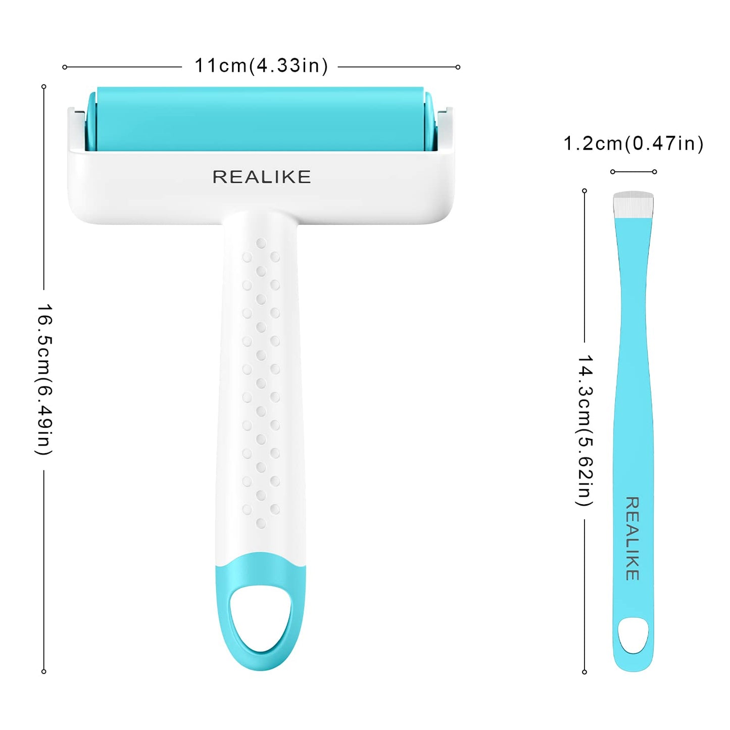 REALIKE Brayer Roller & Mat Tweezers Remover Set Craft Stamping Brayer Tools for Cricut/Silhouette/Brother Crafting Printmaking - WoodArtSupply