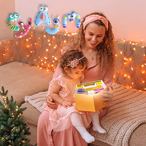 Polymer Clay 60 Colors, Modeling Clay for Kids Oven Baked Model Clay Non-Sticky with Sculpting Tools DIY Starter Kits,and Accessories,Great Gift for CyAJM