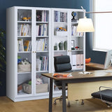 IRONMIX 72" Tall Metal Storage Cabinet with 5 Adjustable Shelves and Acrylic Doors for Home and Office IRONMIX