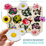 Wooden Puzzles for Toddlers 2-4 by QUOKKA – 3X Set Montessori Toys Puzzles for Kids Ages 3-5 – Wood Educational Baby Game 12-18 Months – Gift QUOKKA