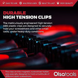 Olsa Tools Magnetic Screwdriver Rail Organizer| Professional Quality Magnetic Tool Holder | Fits up to 16 Screwdrivers | Blue Olsa Tools