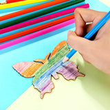 Happyyami 40Pcs Wooden Butterfly Wood Cutouts for Crafts Unfinished Wood Chips Wooden Ornaments to Paint Wooden Embellishment Wood Butterflies Happyyami