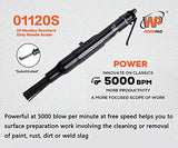 Needle Scaler,WORKPAD 19 Needles, Standard Duty Needle Scaler with 1-Piece Wide Angle Chisel Set, Pneumatic Tools WP WORKPAD