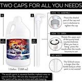 Acrylic Paint White Color (128 oz/1 Gallon), Titanium White With Rich Pigment Non Toxic Paint for Kids Students Artists Painters HissiCo