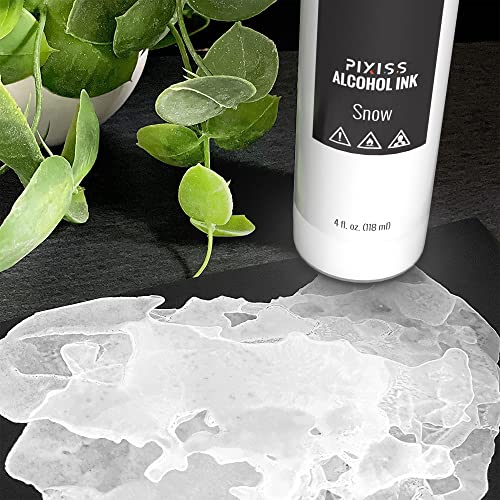 Metallic Alcohol Ink Set - 5 Metal Color Alcohol-Based Inks for Epoxy Resin Art - Concentrated Shimmer Alcohol Paint Color Dye for Resin - 4 Ounce Pixiss