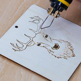 Wood Burning Kit or Wood Burning Tool - Professional Grade High Adjustable Temperature (1500 F) with Two Wood Burning Pen Pyrography Wood Burning Kit ZOOM PRECISION