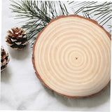 BESPORTBLE Painting Blank Board Unfinished Wood Slices Round Wooden Discs Round Wood Slabs Unfinished Wood Shapes Blank Wood Slice Wood Rounds Wooden BESPORTBLE