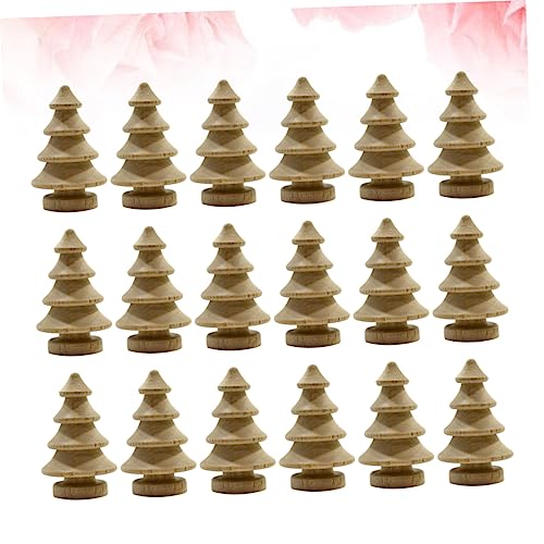 NOLITOY 20pcs Miniature Wood Trees Wooden Peg Figures Blank Peg People Christmas Craft Supplies Unfinished Wood Snowman Unfinished Peg Dolls