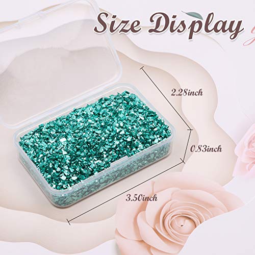 Crushed Glass Craft Glitter for Resin, Irregular Metallic Crystal Chips Sprinkles Chunky Glitter Shiny Nail Sequins Flakes for Nail Art DIY Jewelry - WoodArtSupply