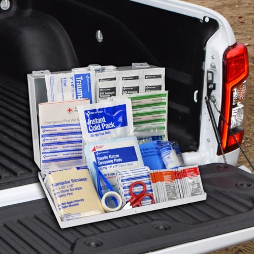 First Aid Only 9302-25M 25-Person Contractor's Emergency First Aid Kit for Home Renovation, Job Sites, and Construction Vehicles, 178 Pieces First Aid Only