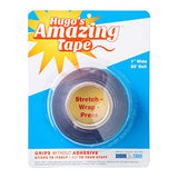 Hugo's Amazing Tape - 50 ft Roll x 1" Wide Reusable Double Sided Non-Stick Adhesive Hugo's Amazing Tape