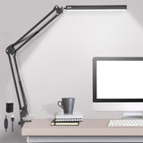 LED Desk Lamp,Adjustable Swing Arm Desk Lamp with Clamp,Dimmable Desk Light Eye-Care Table Light, Memory Function, 3 Color Modes, 10-Level Brightness Beetwo
