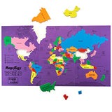 Imagimake Mapology World Map Puzzle | Educational Toys for Kids 5-7 | Puzzles for Kids Ages 4-8 | Map of The World | 6 Year Old Boy Gifts & Girl Imagimake