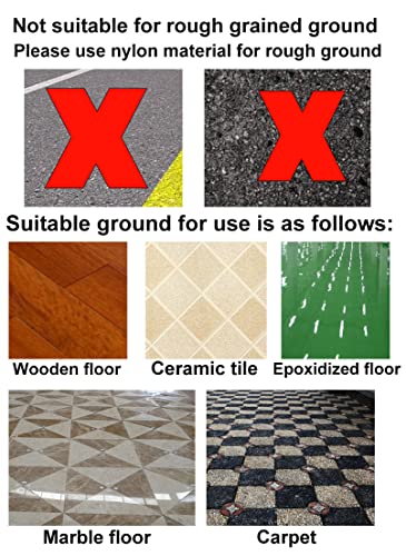 NERILEE 2 Inch Rubber Caster Wheel Set of 4(2 with Brakes & 2 Without) with 5/16" x 1-1/2" (8 x 38mm) Stem Sockets, for Furniture Crib Trolley Dining nerilee