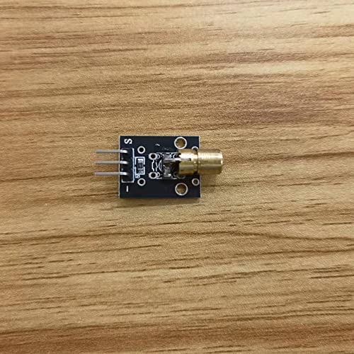 8PCS 3 Pin 650nm 5V Laser Transmitter Sensor Module Board KY-008 Dot Diode Copper Head Sensor Module Diode Laser Mini laser head for Arduino - WoodArtSupply