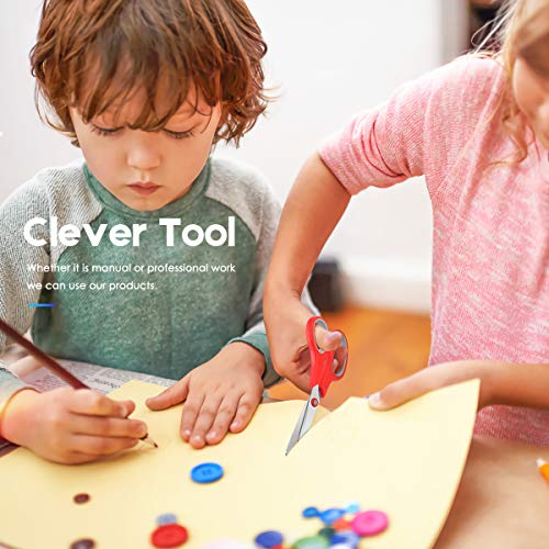 Scissors Bulk 40-Pack, Taotree 8" Multipurpose Scissors, Soft Comfort-Grip Handles Stainless Steel Sharp Shears for School Office Home, High/Middle Taotree