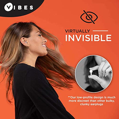 Vibes High Fidelity Ear Plugs - Invisible Earplugs for Music Concerts, Musicians, Motorcycles, Airplanes, Raves, and Work - Noise Reduction and - WoodArtSupply