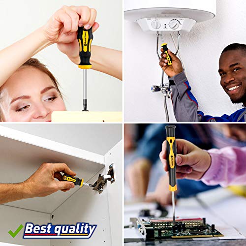 Magnetic Screwdrivers Set with Case, Amartisan 43-piece Includs Slotted, Phillips, Hex, Pozidriv,Torx and Precision Screwdriver Set, Magnetizer Amartisan