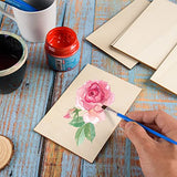 120 Pcs Rectangle Unfinished Wood Pieces 4 x 6 Inch Blank Basswood Sheet Craft Wood Sheets Board Unfinished Wood Rectangles for Crafts Wooden Cutouts AWIZOM