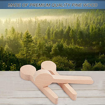 GORGECRAFT 4PCS Wood Carving Spoon Blank Kit Beech Basswood Wood Spoon Unfinished Wooden Spoons for Craft Carving Whittler Starter