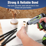 WORKPRO Hot Glue Sticks Full Size, 50 Pack Black Hot Melt Adhesive Glue Sticks for All-Temp Glue Guns, 0.43x8 Inches, Multipurpose for DIY Craft WORKPRO