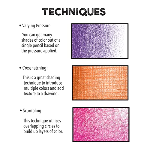 ArtSkills Artist Colored Pencils Set, Colored Pencils for Adult Coloring Books, Drawing, Sketching, 100-Count ArtSkills