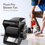 Lasko High Velocity Pivoting Utility Blower Fan, for Cooling, Ventilating, Exhausting and Drying at Home, Job Site, Construction, 2 AC Outlets, Lasko