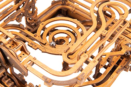 WOODEN.CITY Wooden Marble Run Kit - Marble Run Wood Model Kits to Build for Adults - Marble Run Wooden 3D Puzzles for Adults - Wood Marble Run 3D WOODEN.CITY