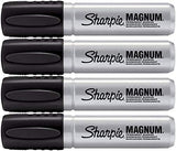 Sharpie Pro Magnum Professional Permanent Marker, Oversized Chisel Tip, Black Ink, Pack of 4 SHARPIE
