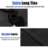 QeeLink Woodworking Shop Apron with 10 Pockets FR Waxed Canvas Work Apron - Flame Retardant - Adjustable M to XXXL for Men & Women, Black QeeLink