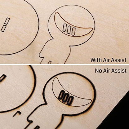 Genmitsu 6mm Air Assist Nozzle for 4mm Hose, Laser Engraver and Cutter Air Assist Upgrade for Increased Laser Power and Clean Finish - WoodArtSupply