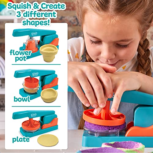 Made By Me! Sand Dough Sculpt & Paint Creations! Pottery Press, Sand Dough Bowl Kit, Paint & Create Your Own Pottery, Mess-Free Pottery Kit for Kids, - WoodArtSupply