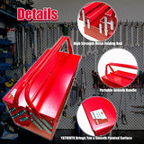 YATOINTO Metal Cantilever Tool Box, 18 Inch Tool Box, 3 Layers 5 Tray Portable Tool Box, Fold Out Tool Box Organizer Storage for Home Studio Auto YATOINTO